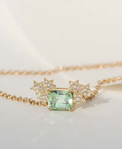 One of a Kind 430 - 18k Yellow Gold, Green Tourmaline