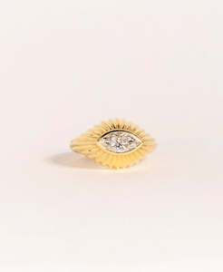 Aurora Ring - 18k Yellow Gold, Marquise Brilliant Cut Lab Grown Diamond 1.01 carat