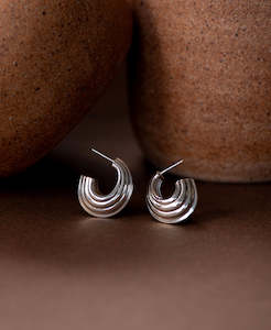 Jewellery manufacturing: Solina Hoops - 925 Sterling Silver