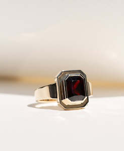 One of a Kind 465 - 9k Yellow Gold, Garnet