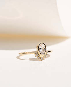 One of a Kind 464 - 18k Yellow Gold, White Sapphire