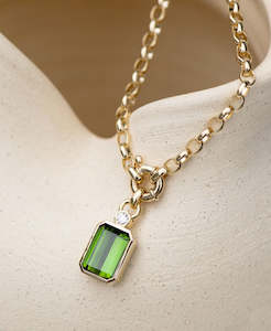 Jewellery manufacturing: One of a Kind 458 - 18k Yellow Gold, Green Tourmaline