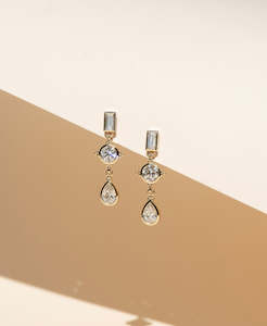 Jewellery manufacturing: Ensemble Drops II - 9k Yellow Gold, Lab Grown Diamond