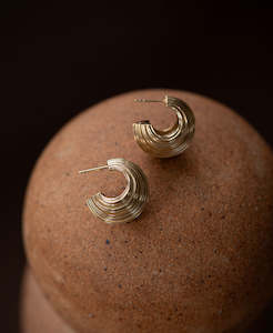 Jewellery manufacturing: Rae Hoops -  22k Gold Vermeil