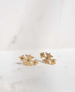 Pisac Studs - 22k Gold Vermeil