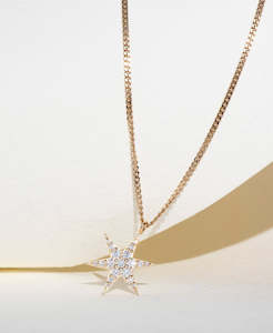 Jewellery manufacturing: Anahata Necklace - 9k Yellow Gold, Diamond