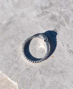 Eternity Snake Ring - 925 Sterling Silver