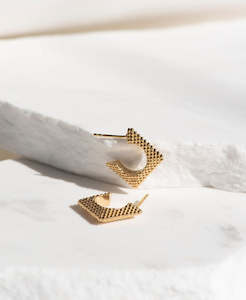 Jewellery manufacturing: Cusco Hoops - 22k Gold Vermeil