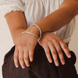 Gold smithing: Round Silver Bangle