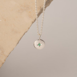 Gold smithing: Emerald Starry Night Necklace