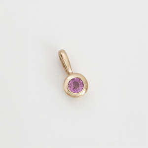 Gold smithing: Round Bezel Set Sapphire Pendant