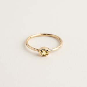 Oval Yellow Sapphire Ring