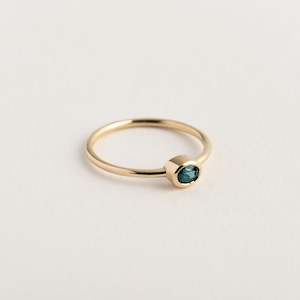 Oval Blue Sapphire Ring