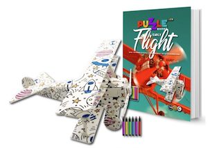 3D Puzzle Colouring Book – Flight