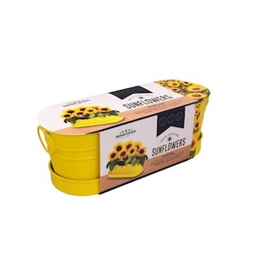 Boutique Gardens Sunflower Windowsill Tin