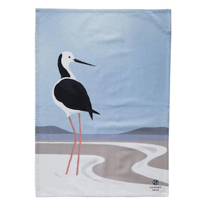 Homeware: Pied Stilt Tea Towel