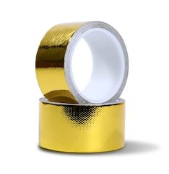 Motor vehicle parts: 50MM GOLD ADHESIVE HEAT REFLECTIVE TAPE