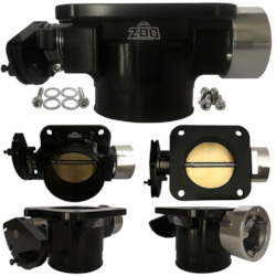 Motor vehicle parts: NISSAN S13 SR20 76MM BLACK THROTTLE BODY