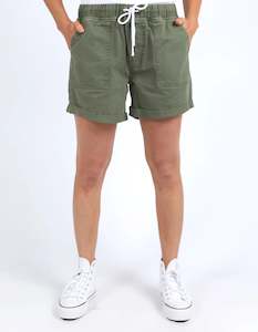 Elm EMMA RELAXED DENIM SHORT Clover Green