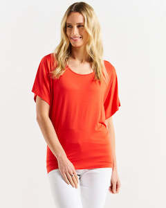 Betty Basics Maui Tee | Flame Red