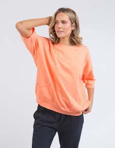 Elm Mazie Sweat | Neon Orange