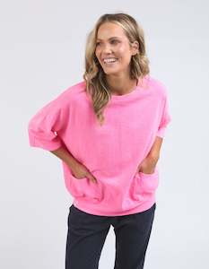 Elm Mazie Sweat | Neon Pink