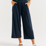 Betty Basics Athena Cropped Pant | Petrol