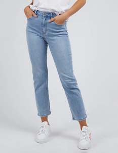 Elm Ada Straight Leg Jean Light Blue Wash