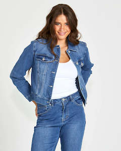 SASS Darcy Denim Jacket | Mid Blue