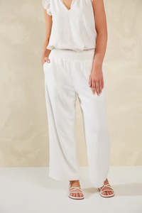 Haven Sadinia Linen Pant | White