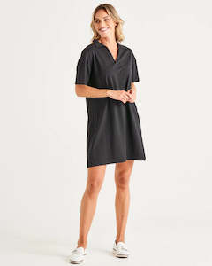 Betty Basics Deana Polo Dress | Black