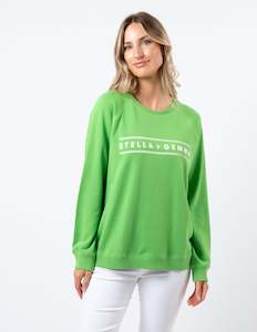 Womenswear: Stella + Gemma CLASSIC SWEATER PEAR WITH S+G