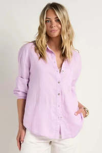 RE:UNION Optimum Lilac Linen Oversized Shirt