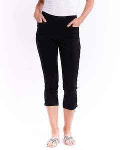 Betty Basics Crop Bengaline Pant | Black